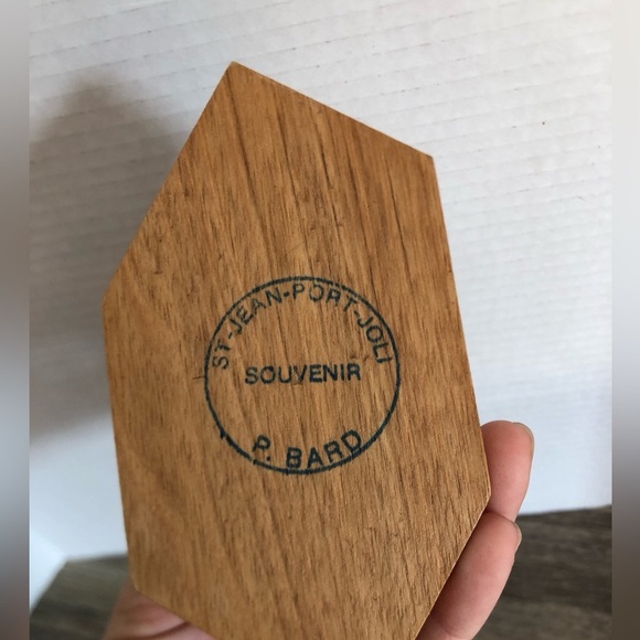 Vtg Souvenir Wooden Boot Shaped Pin Cushion - Picture 3 of 8